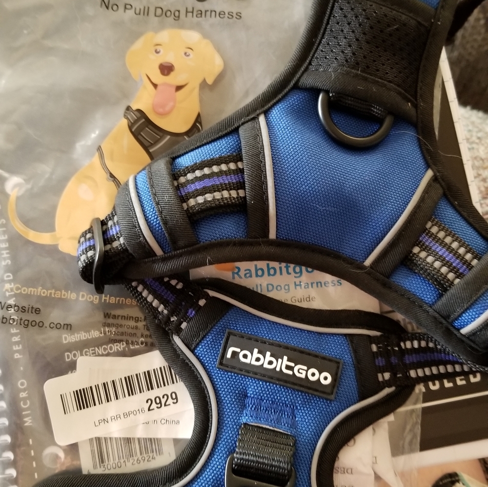 Rabbittgoo No-Pull Dog Harness in blue, small